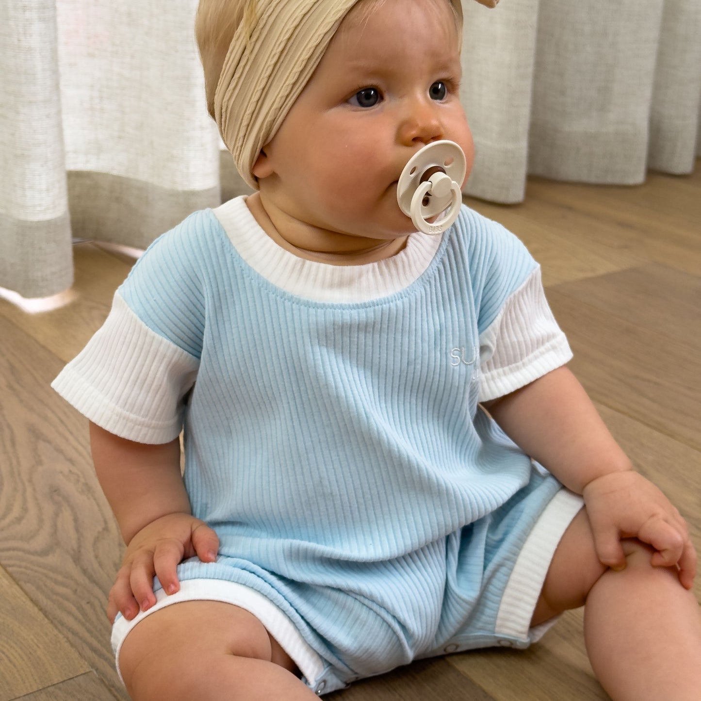 Levi Romper Blue