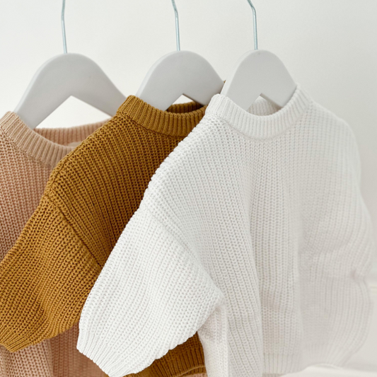 Knit Dreams | Mustard, Sand, Mocha & White